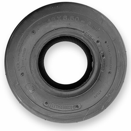 RUBBERMASTER 13x6.50-6 Rib 4 Ply Tubeless Low Speed Tire 450154